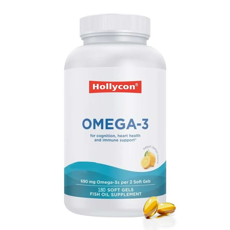 Omega-3 Gels Macios EPA & DHA Para Apoio Imune Saúde do Cérebro e do Coração
