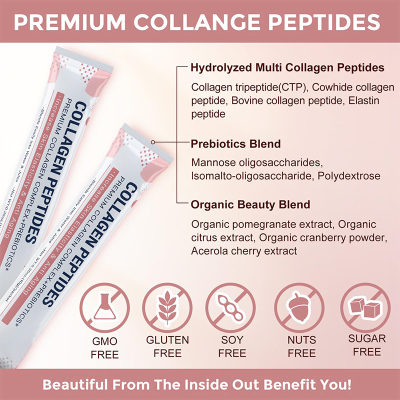 Multi Collagen Peptides Powder para Mulheres