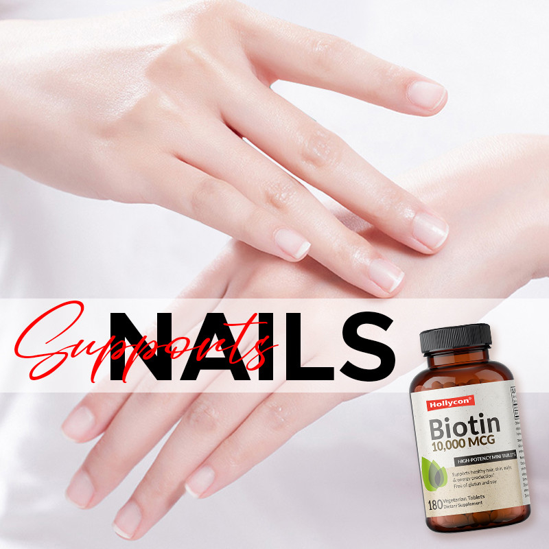 OEM cápsulas de biotina para crescimento do cabelo 10.000mcg biotina para pele e unhas saudáveis