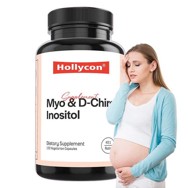 Suplemento de inositol para o equilíbrio hormonal Myo- inositol e D- Chiro cápsulas de inositol