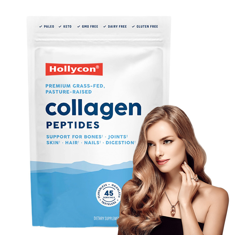 Peptídeos de colágeno OEM Suplemento de proteína para suporte ósseo Peptídeos de colágeno Proteína em pó
