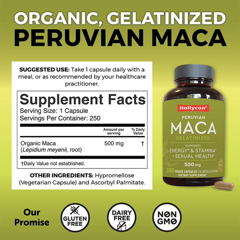 Capsulas de raiz de maca OEM para homens