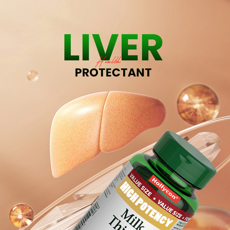 OEM Softgels de Cardo de Leite para Suporte da Função Hepática 1000mg Softgels de Cardo de Leite