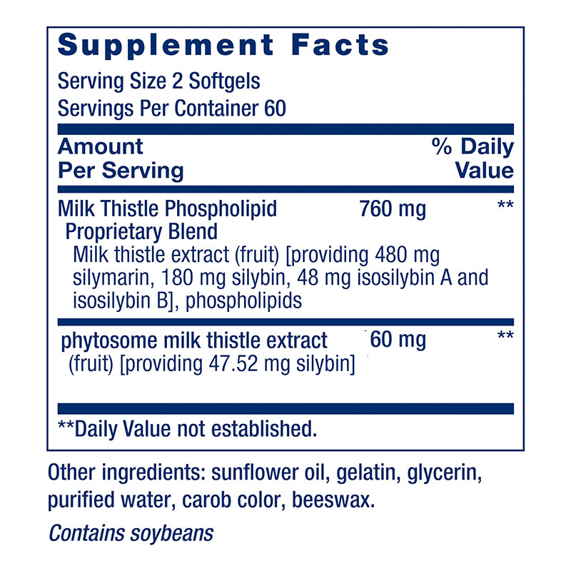 Suplemento de cardo de leite para promover a saúde do fígado Softgels de cardo de leite para desintoxicação natural