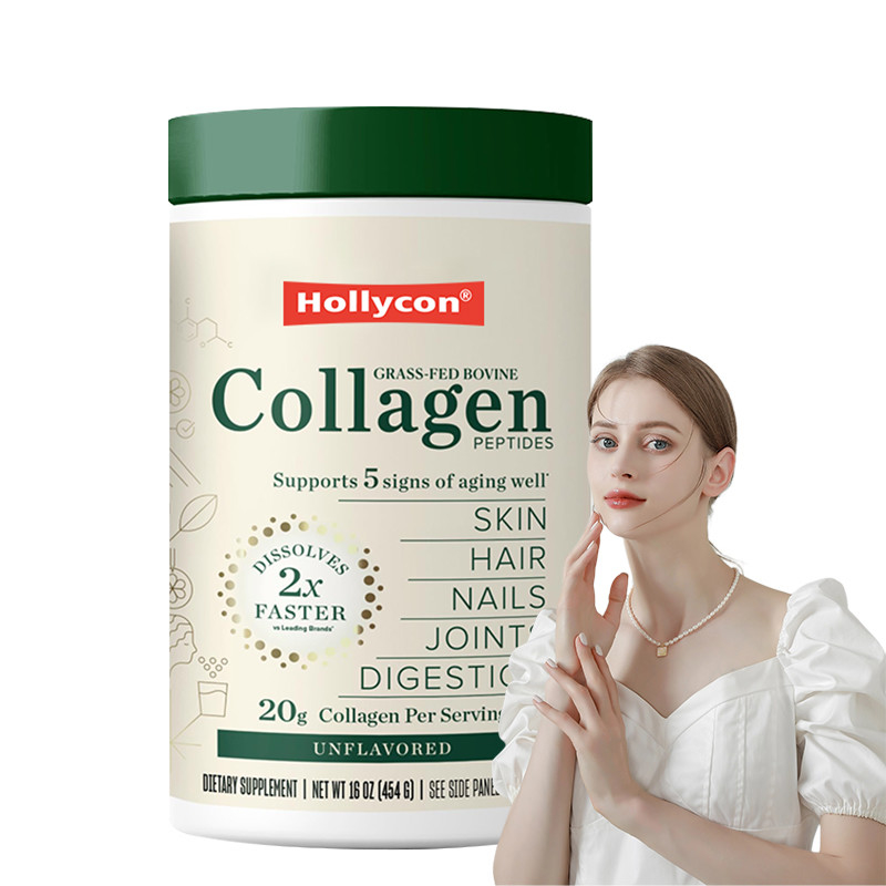 OEM Colágeno em pó para cabelo pele unhas suporte 20g Colágeno peptídeos proteína em pó