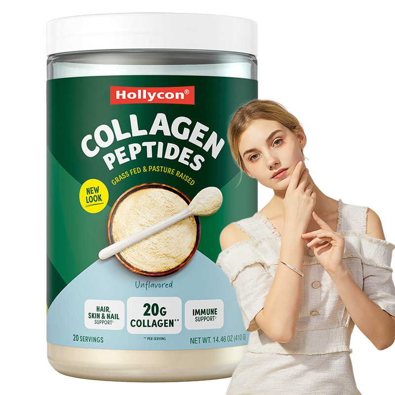 Pó de colágeno para apoio ao cabelo 20 g Peptídeos de colágeno Pó de proteína para apoio imunológico