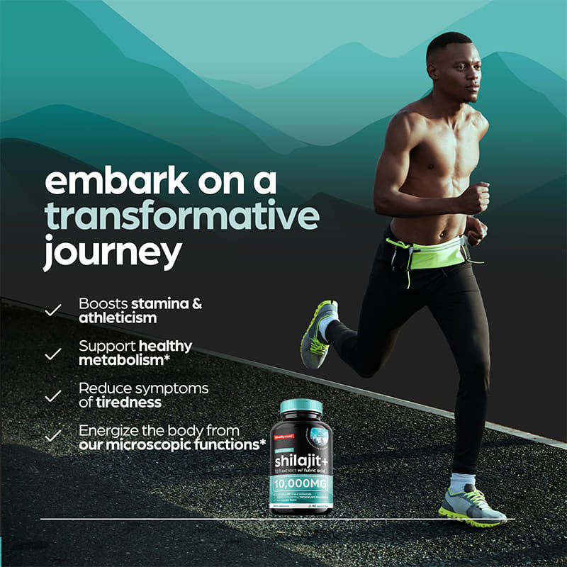 OEM Pure Himalayan Shilajit 10000mg cápsulas orgânicas de Shilajit para suporte imunológico