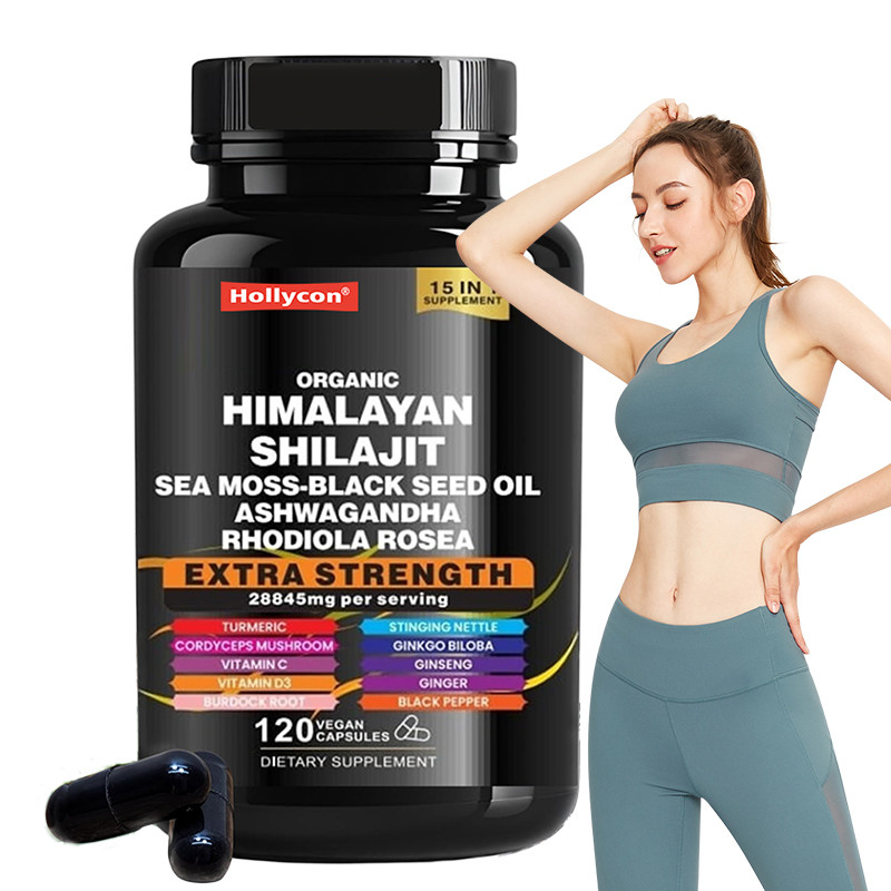 OEM Orgânico Pure Himalayan Shilajit cápsulas para suporte imunológico Shilajit cápsulas