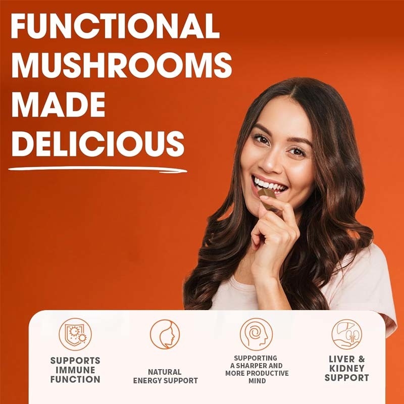 Fábrica Plantas Cordyceps Cogumelos Nootrópicos Apoio Energético Foco Saúde do Cérebro Imunidade Ganoderma Lucidum Cogumelos Maciços Macios