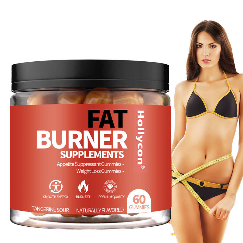 OEM queimador de gordura termogênico e gomas supressoras do apetite com acetil-L-carnitina HCL, MitoBurn, gomas de perda de peso