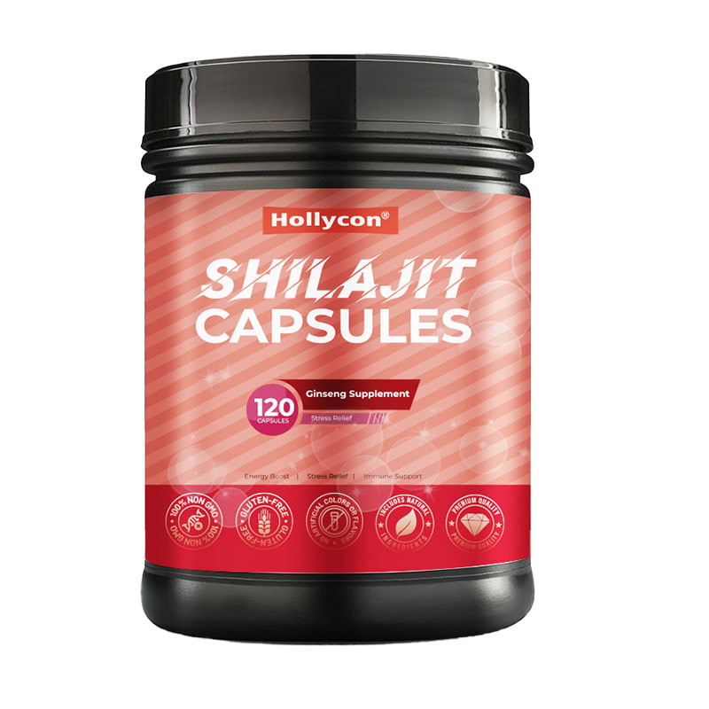 Shilajit cápsulas de venda quente Suplemento de Shilajit orgânico puro do Himalaia para homens Suporte imunológico aumento de energia