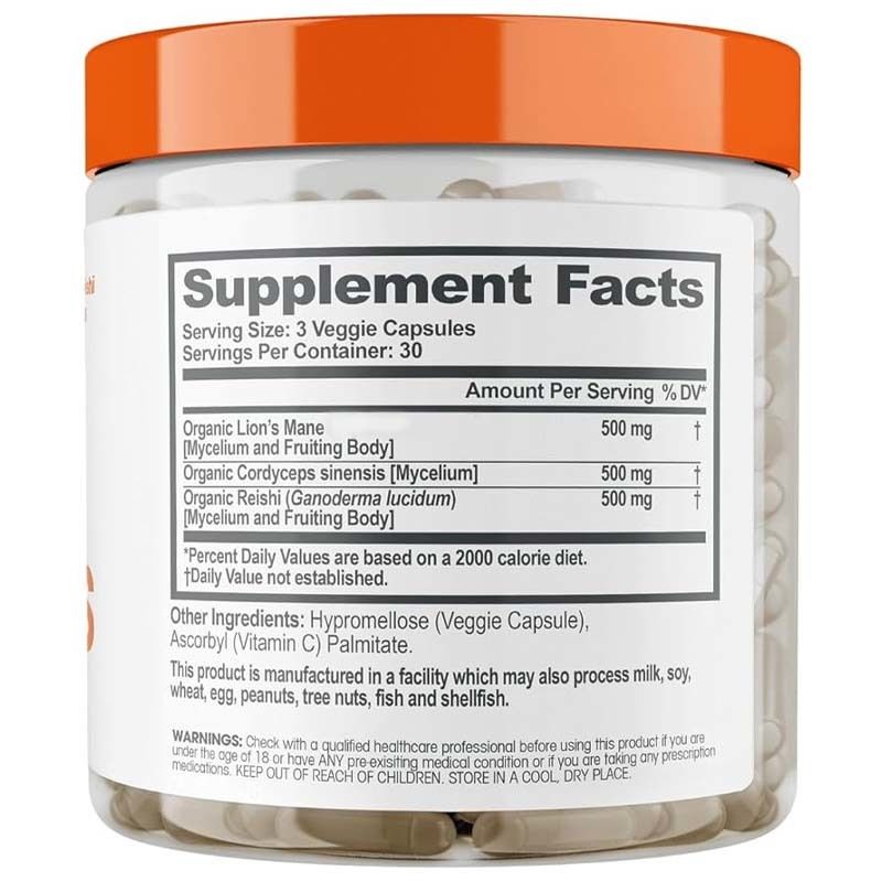 Fábrica Apoia Claridade Foco Combate Estresse Oxidativo Apoio ao Bem-Estar Geral Vitalidade Leões Mangue Cognição Vitaminas Cápsulas