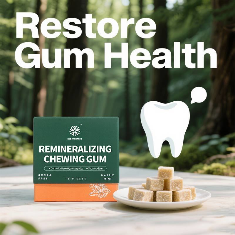 Remineralizante Goma de mascar Aromas de hortelã de incenso artesanais Hidroxiapatita Óleo de coco Carvão ativado Sem açúcar Proteção do esmalte Suporte de cuidados orais