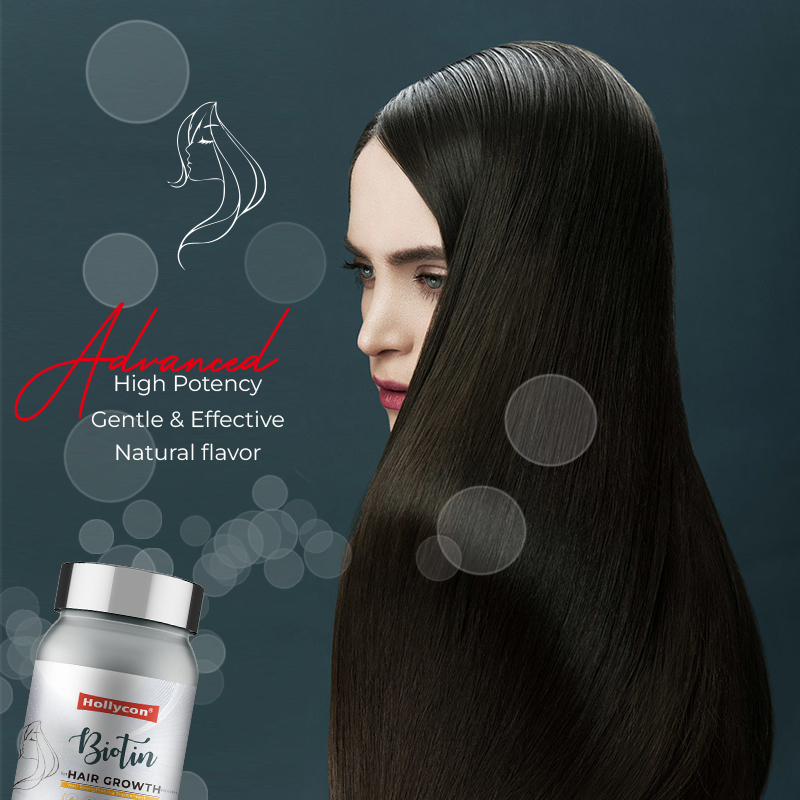 Capsulas de crescimento do cabelo OEM Marca particular Fortalecimento de unhas Suplemento de apoio unhas fortes Cuidados da pele Saúde do cabelo Biotina