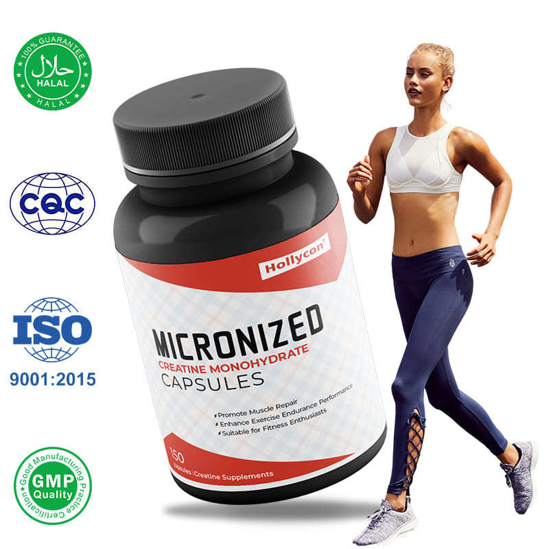Capsulas de Monohidrato de Creatina Micronizadas Fabrica OEM Capsulas de Energia Muscular para Adultos Promove o Reparo Muscular