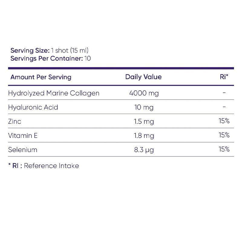 Colágeno puro+ colágeno líquido para mulheres - 4000mg de peptídeos marinhos para a saúde radiante, saúde e unhas - ácido hialurônico, vitamina E
