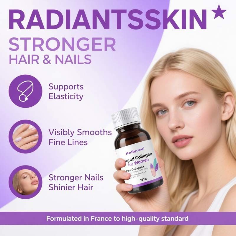 Colágeno puro+ colágeno líquido para mulheres - 4000mg de peptídeos marinhos para a saúde radiante, saúde e unhas - ácido hialurônico, vitamina E