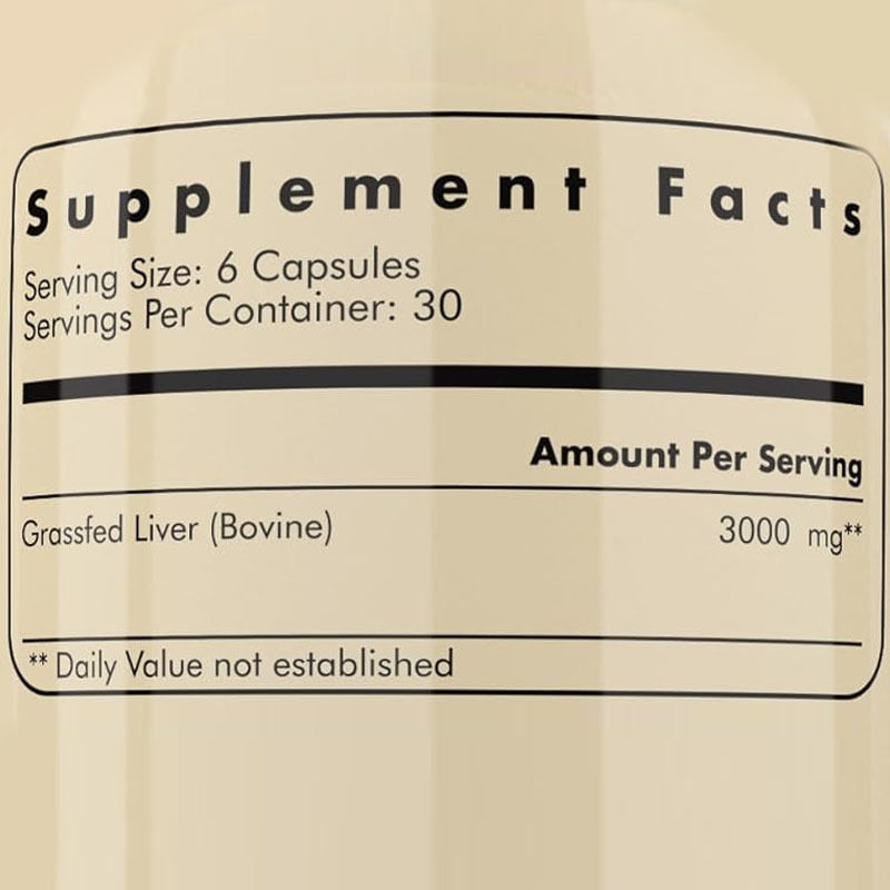 OEM Frio Seco Fígado Suplemento de Saúde Saúde Metabólica Bem-Estar Completo Suporte Inmune de articulações Capsulas de Fígado de Bovina Alimentadas com Erva
