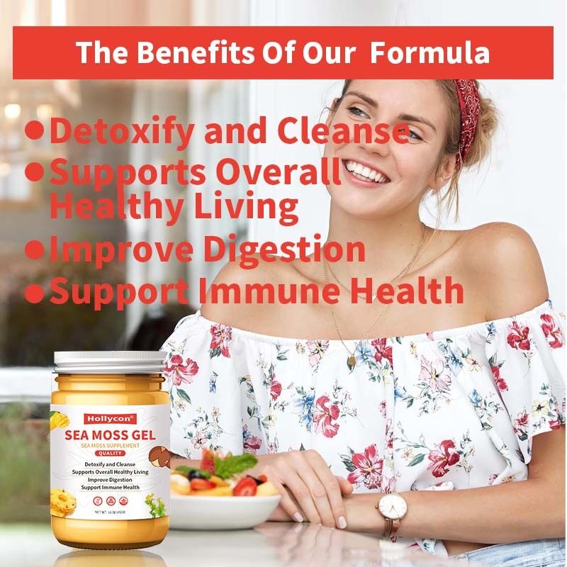 OEM Seamoss Cru Detoxificante e Limpeza Rico em Minerais Proteínas Vitaminas Saúde Sea Moss Sea Moss Gel