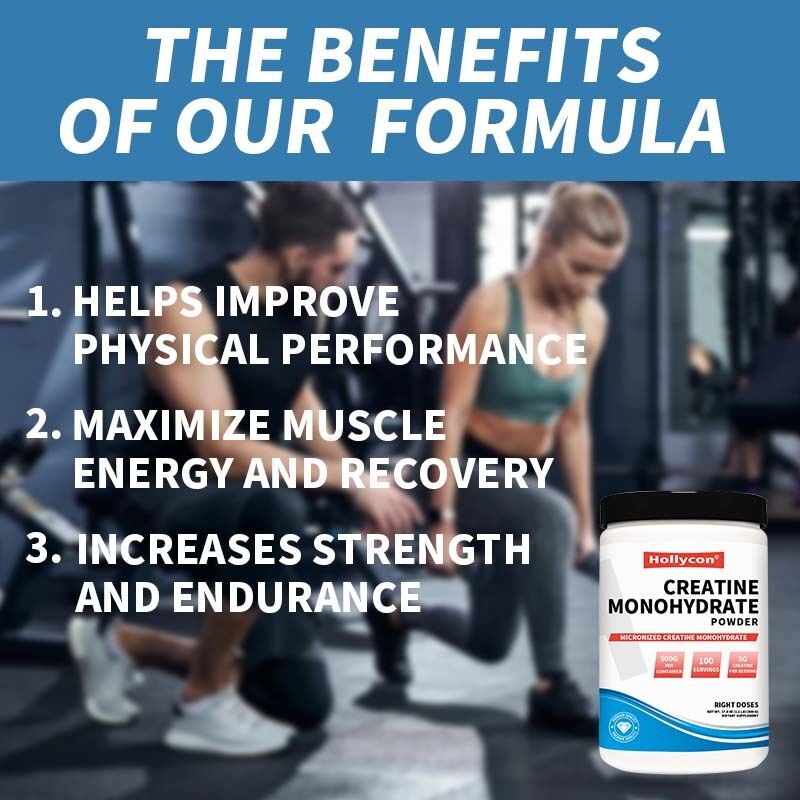 OEM Monohidrato de Creatina Micronizado Suplemento de Creatina 5000mg Bodybuilding Nutrição Desportiva Creatina Monohidrato em Pó