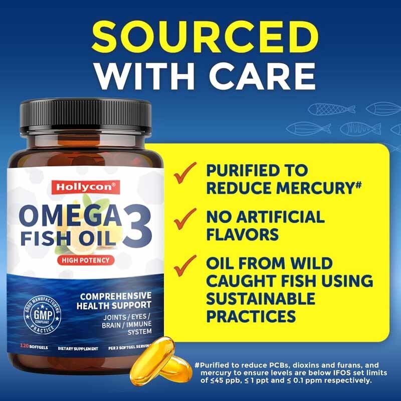 OEM Tripla Força Mais de 2100mg Ácidos Gordos Omega-3 Ácidos Gordos Premium Caçados Selvagens Óleo de Peixe Sem Burp 120 Ct Óleo de Peixe Omega 3