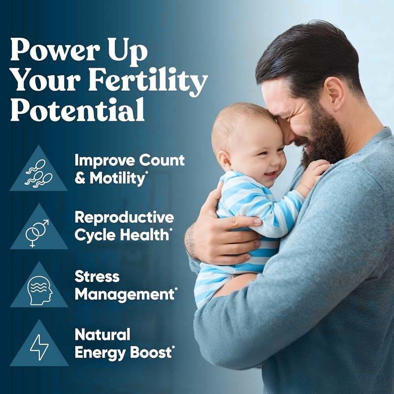 OEM Fortalecedor de fertilidade masculina Prenatal Contagem ótima de espermatozóides Força de mobilidade Ashwagandha Suplementos de fertilidade de magnésio e zinco