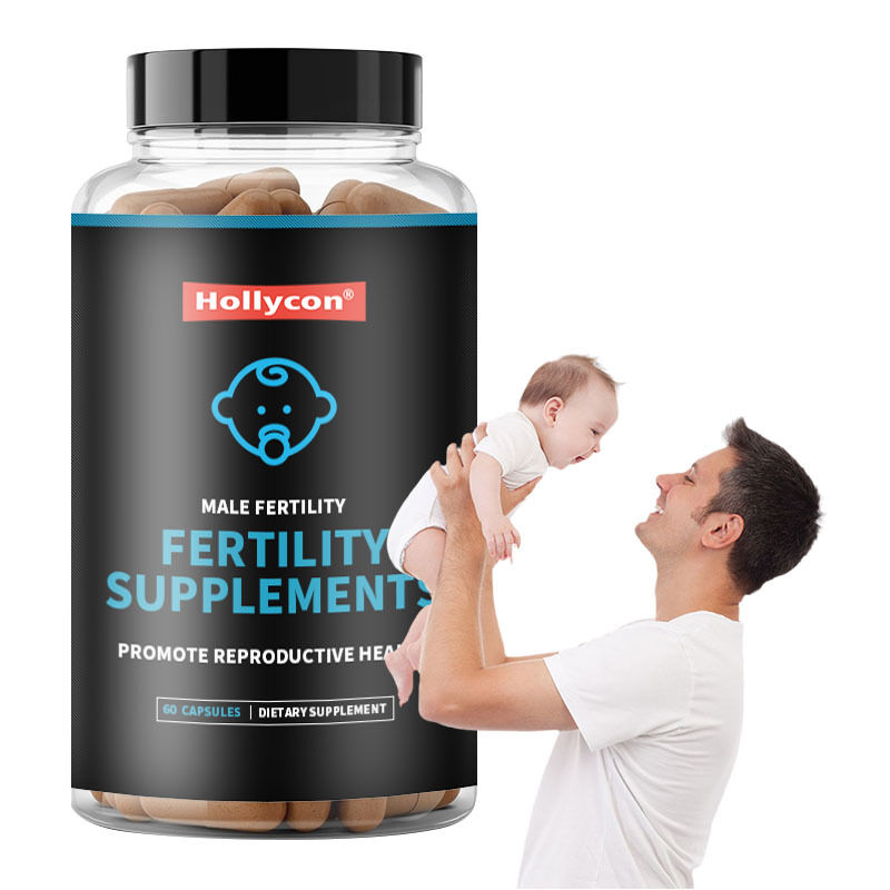OEM Fortalecedor de fertilidade masculina Prenatal Contagem ótima de espermatozóides Força de mobilidade Ashwagandha Suplementos de fertilidade de magnésio e zinco