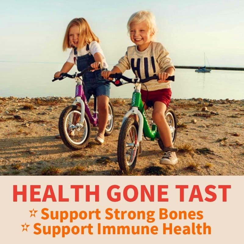 Vitamina D3 Orgânica para Crianças OEM Suplemento de Vitamina D3 Gomas para Saúde Óssea e Imunológica Gomas de Vitamina D3