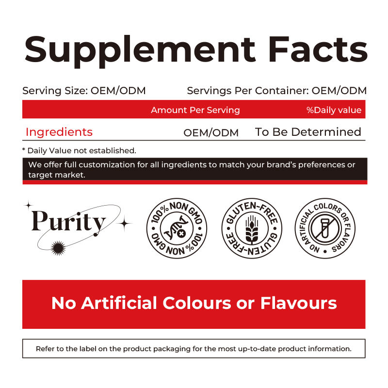 ODM OEM Customizado Alga de Mar Goma Doces Alface Doces Vitamina C D + Zinco Goma Doces Alga de Mar Root Burdock Goma Vegetariana