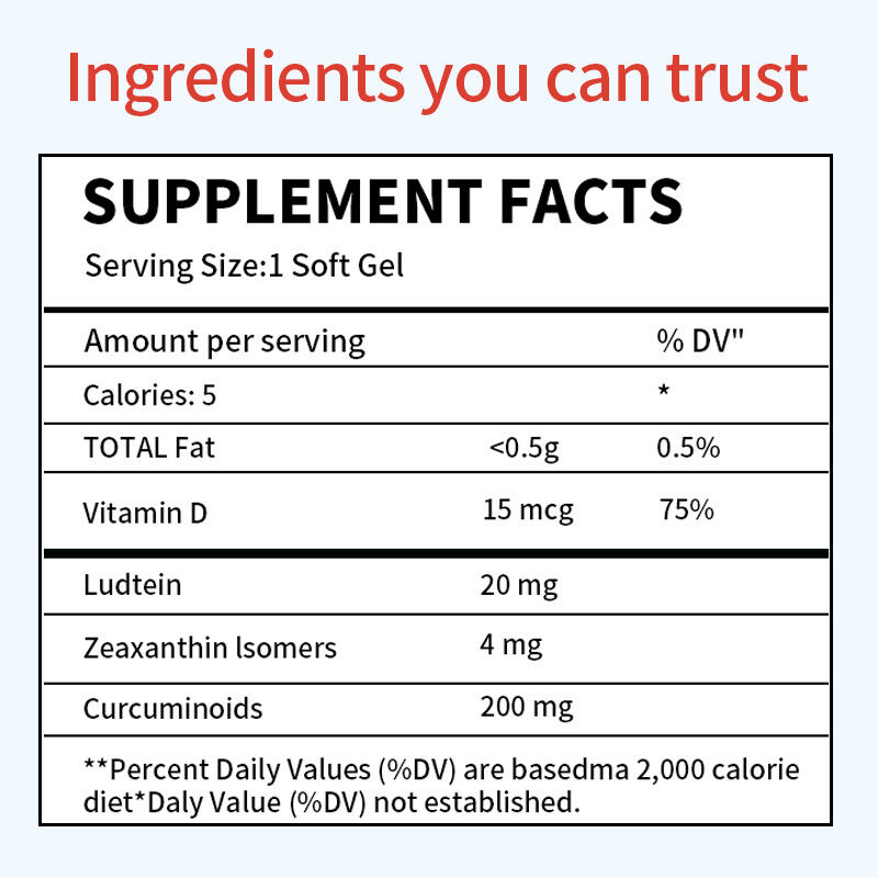 Suplemento clinicamente comprovado para olhos secos para hidratar os olhos para alívio duradouro, aliviar a secura, suplemento para cuidados com os olhos