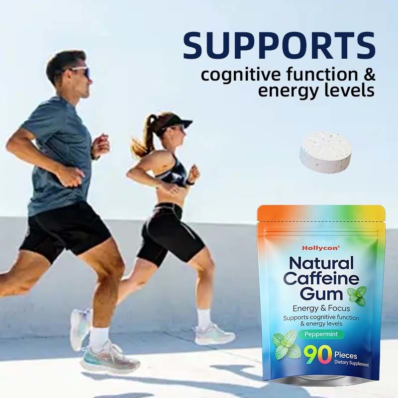Goma de Suporte Cognitivo OEM ODM, Suporta Alerta e Clareza Mental, Suplemento para Saúde Cerebral com Extrato Natural de Plantas