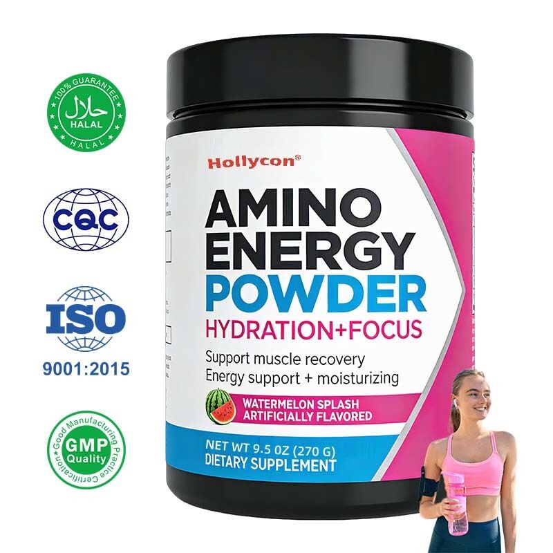 Customized BCAA Electrolyte Energy Powder Enhances Endurance Supports Hydration & Post-Workout Recovery Supplement