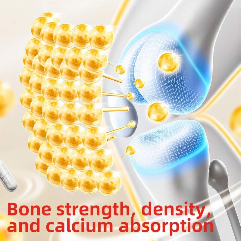 OEM/ODM Vitamin D3 K2 Capsules Bone Density Support Improve Immune Wellness  Daily Energy Supplement
