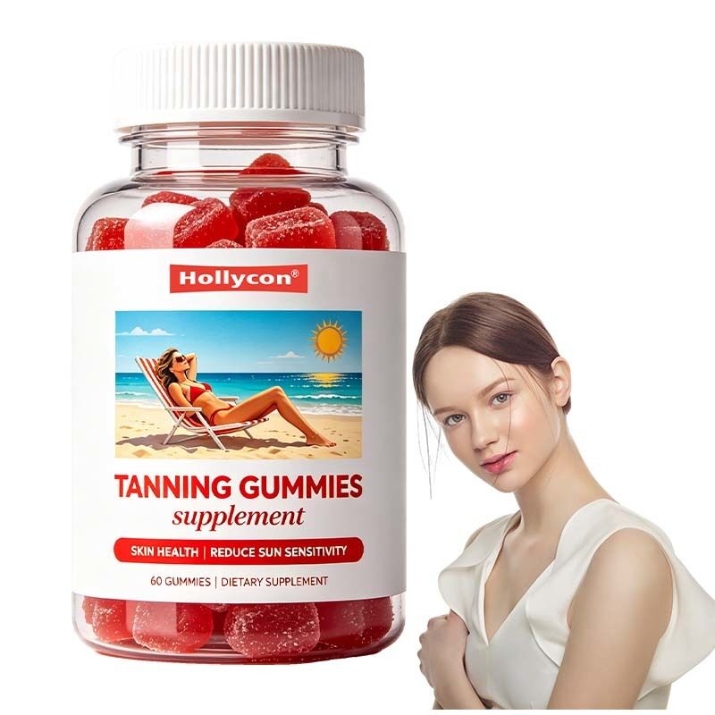 Gomas de Bronzeamento da Fábrica Suporta Brilho Natural e Saúde da Pele Reduz a Sensibilidade ao Sol Astaxantina Beta-caroteno Suplemento