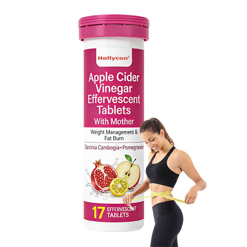 Suplementos de controle de peso para aumentar o metabolismo antioxidante e apoio a pele brilhante vinagre de maçã efervescente comprimidos