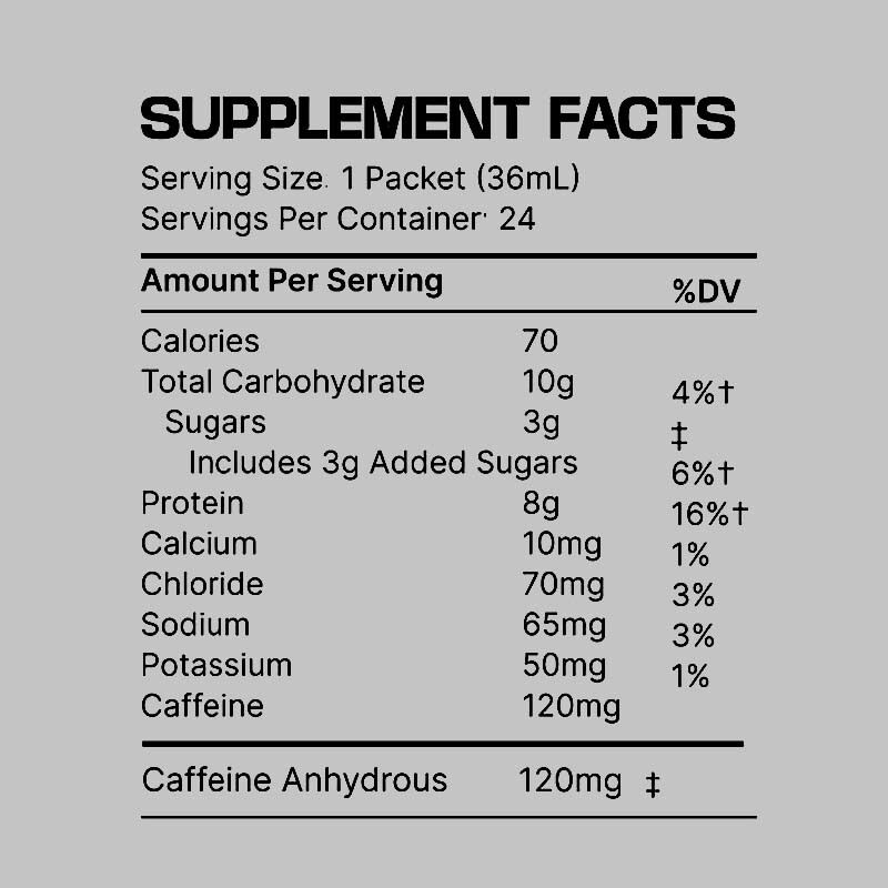 OEM/ODM 15g Proteína Colágeno Shot Oral Nano Hidrolizado Caffeinado Fitness Suplemento Líquido de Routine