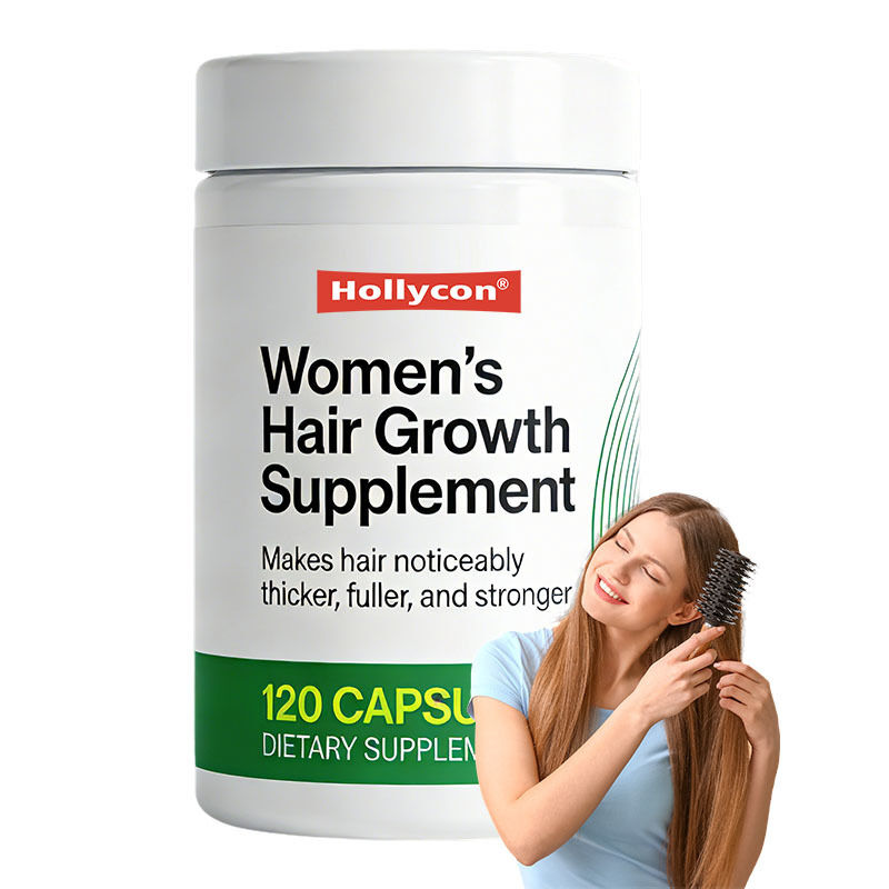 Suplemento de crescimento do cabelo para mulheres de 18 a 44 anos de idade, suporta cabelos mais grossos, mais cheios, mais fortes, dermatologista recomenda 1 mês de suprimento