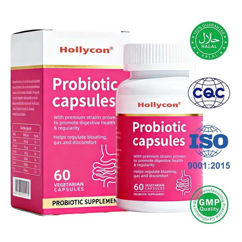 Capsulas probióticas de alta potência para saúde intestinal e digestão 46 bilhões de CFU Bifido Probiótico Misto Mulheres Cuidados Probióticos Capsulas