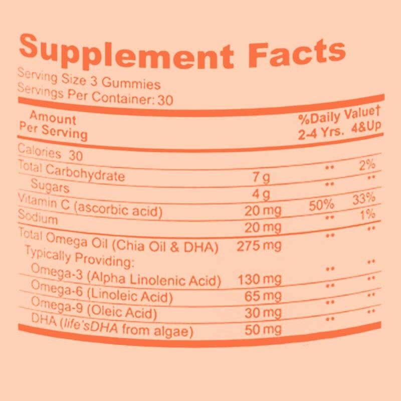 OEM/ODM Fabricante Omega 3 Gummies para Crianças Apoia Saúde do Cérebro e do Coração, Imunidade, Saúde dos Olhos com Omega 6 & 9, DHA