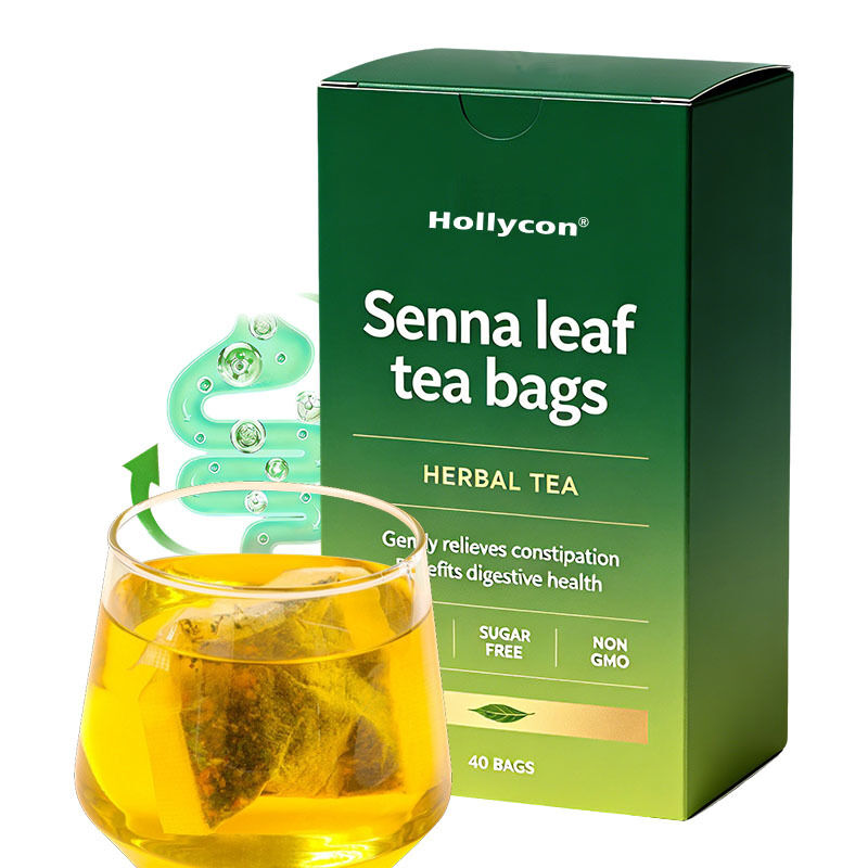 Matéria-Prima de Ervas Pura Sacos de Chá de Folha de Senna - Bebida Diária Suave com Design de Sacos de Chá Conveniente