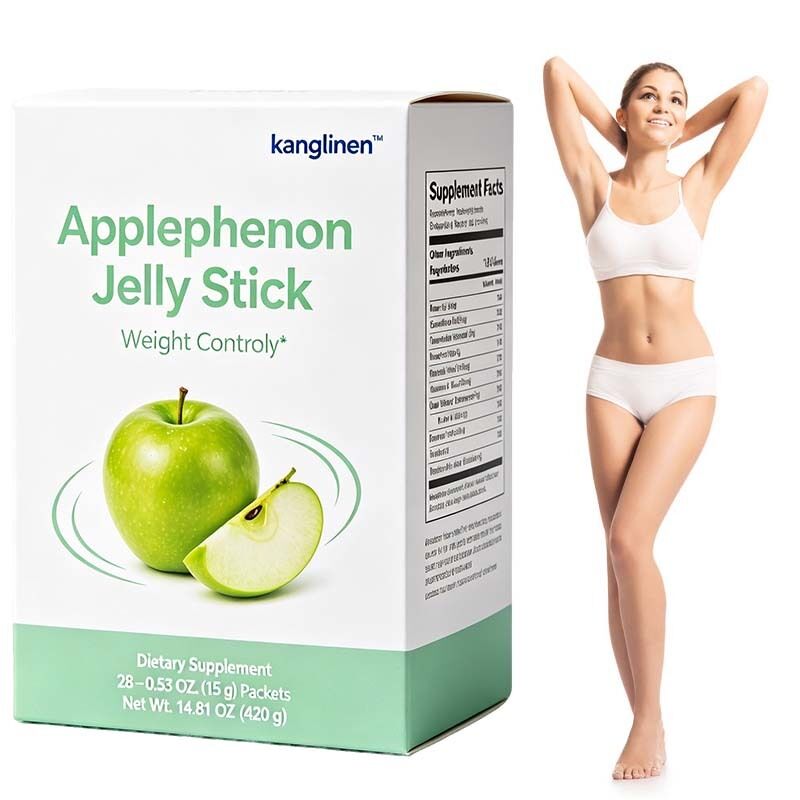 Applephenon Fruit Jelly Sticks | Natural Antioxidant Daily Botanical Nutrition Snack, OEM ODM Private Label Customizable