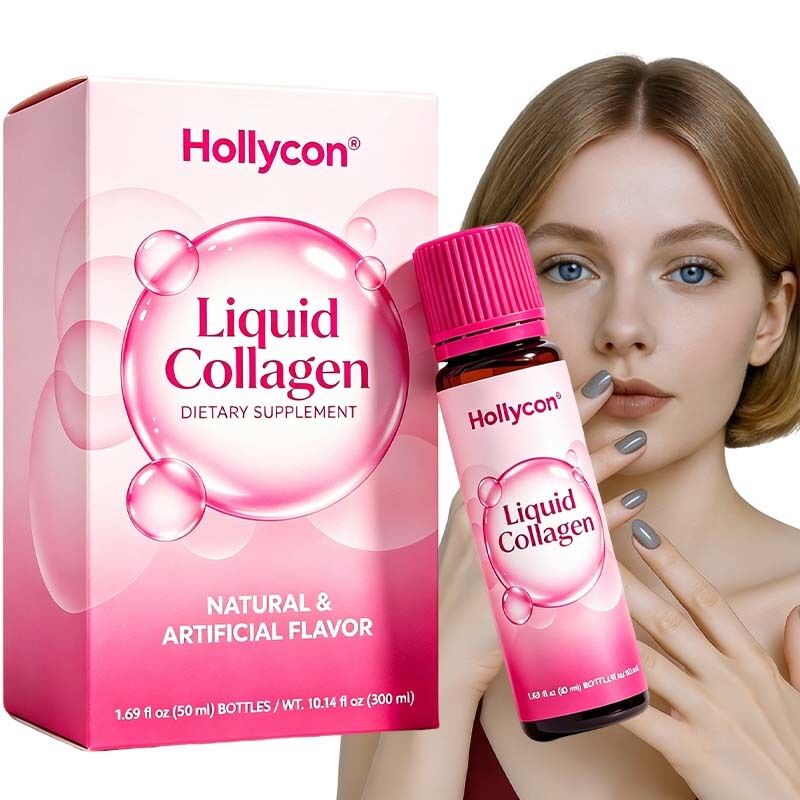 Líquido oral natural de peptídeo de colágeno hidrolisado para nutrição diária equilibrada de proteínas com personalização de marca privada