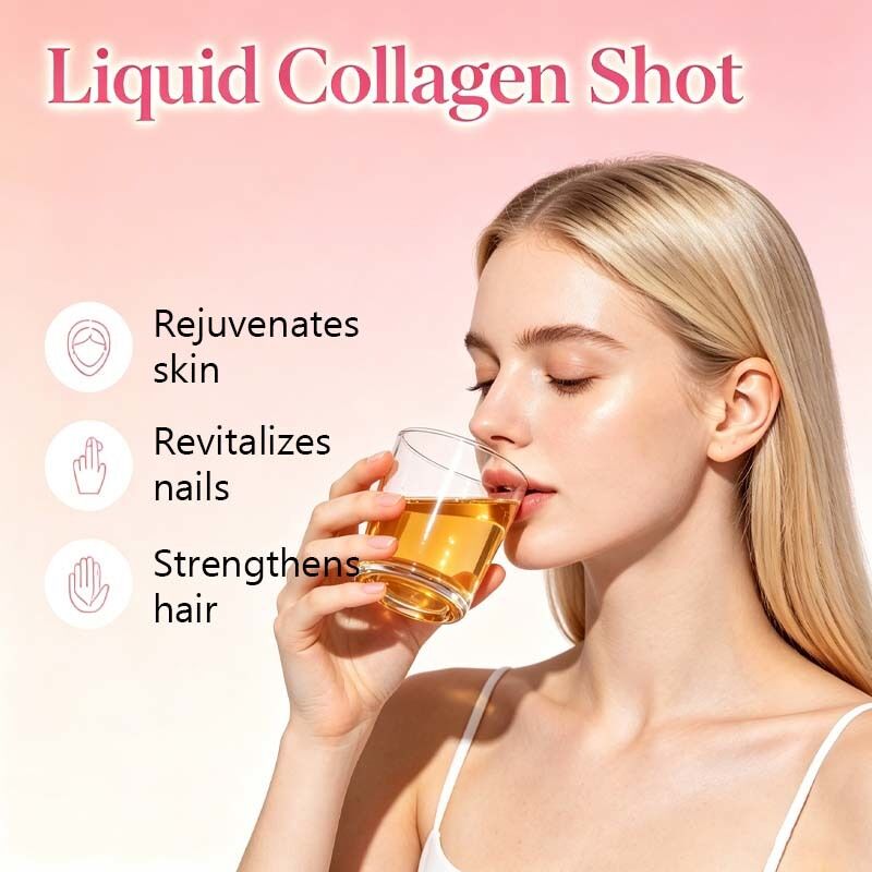Líquido oral natural de peptídeo de colágeno hidrolisado para nutrição diária equilibrada de proteínas com personalização de marca privada