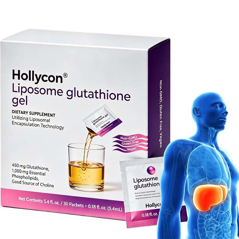 Gel de glutationa lipossômica de fábrica | Suplemento nutricional líquido diário natural, fornecimento de fábrica a granel