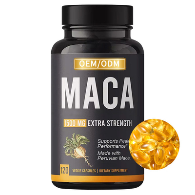 Suplemento preto masculino Softgels à raiz de Maca para a ampliação dos quadris