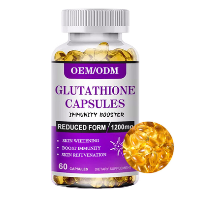 A glutatione original natural marca Softgels para magnésio 1200 da beleza