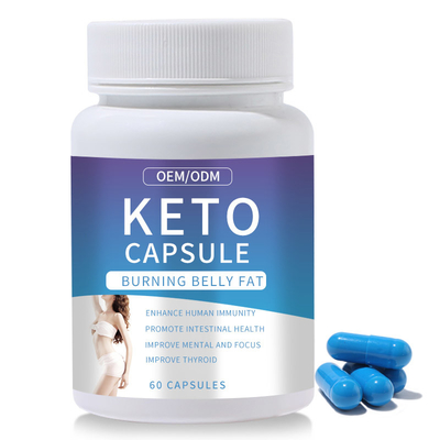 O emagrecimento do Keto da dieta da desintoxicação da enzima marca cápsulas para a gordura de queimadura da barriga