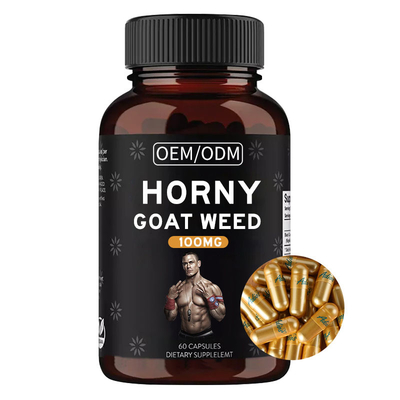O realce masculino da erva daninha caloso da cabra suplementa cápsulas FDA aprovado