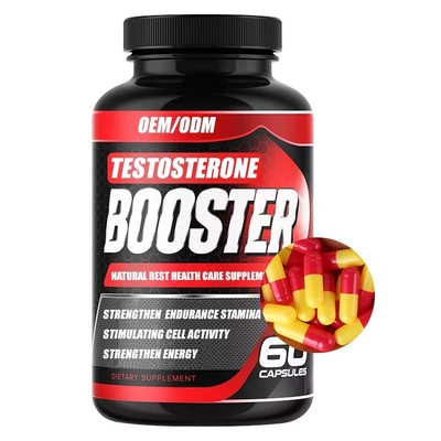 Logo Men Booster Capsules Supplements feito sob encomenda para homens