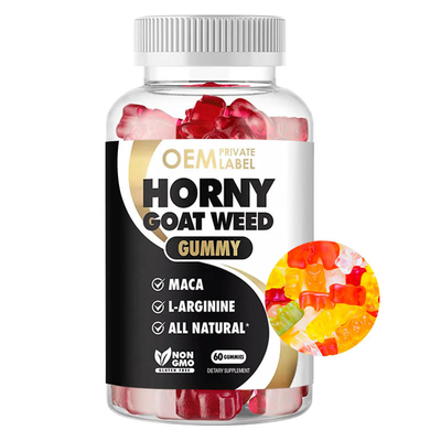 A erva daninha caloso Gummies da cabra do realce masculino suplementa o ODM